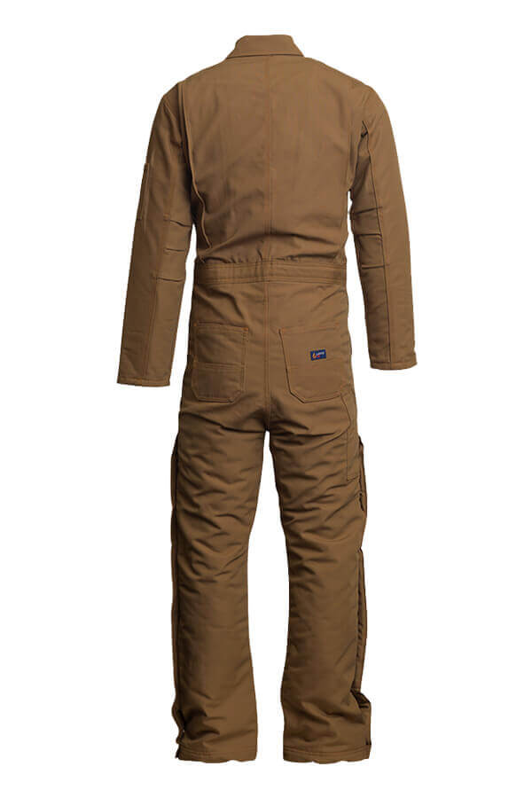 FR INSULATED COVERALL 8.5oz. 100% Cotton PU Laminate Duck/ Lining: 14oz. Quilted Lining 46% Cotton 50% FR Non Woven Modacrylic 4% FR Polyester - CIFRWS9