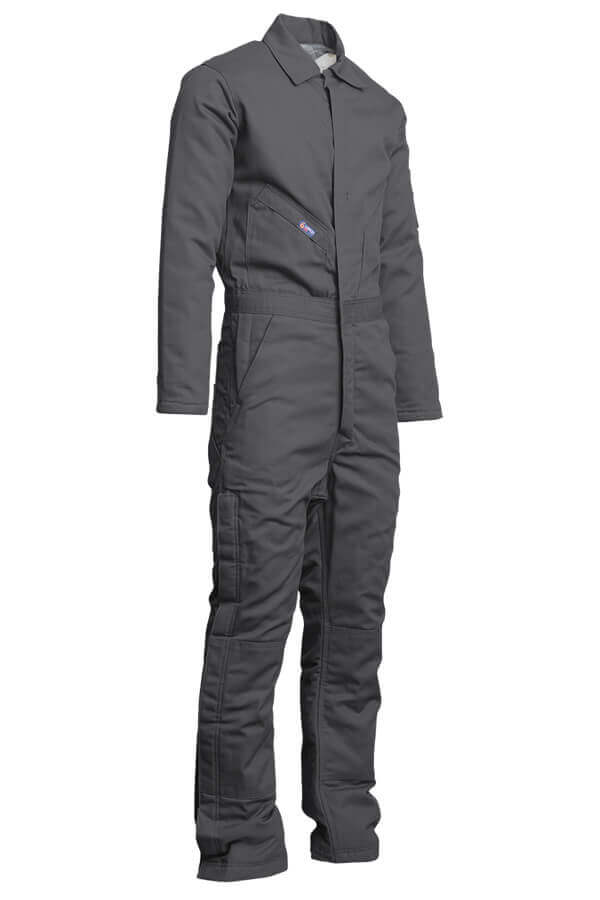 FR INSULATED COVERALL 8.5oz. 100% Cotton PU Laminate Duck/ Lining: 14oz. Quilted Lining 46% Cotton 50% FR Non Woven Modacrylic 4% FR Polyester - CIFRWS9