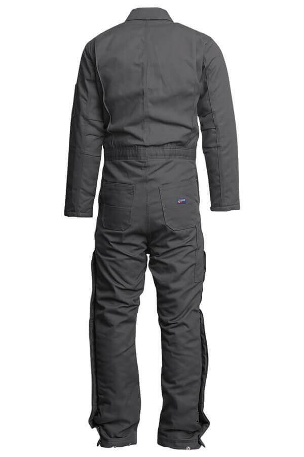 FR INSULATED COVERALL 8.5oz. 100% Cotton PU Laminate Duck/ Lining: 14oz. Quilted Lining 46% Cotton 50% FR Non Woven Modacrylic 4% FR Polyester - CIFRWS9