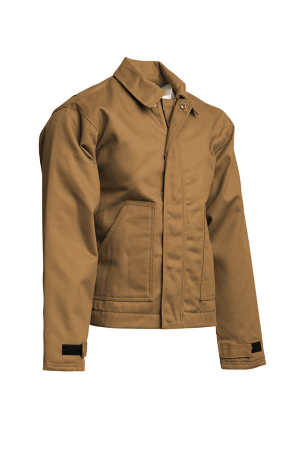 FR INSULATED JACKET 8.5oz. 100% Cotton PU Laminate Duck/ Lining: 12oz. Quilted Lining 46% Cotton 50% FR Non Woven Modacrylic 4% FR Polyester - JTFRWS9
