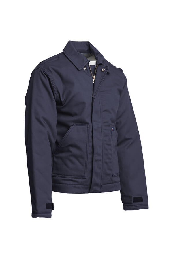 FR INSULATED JACKET 8.5oz. 100% Cotton PU Laminate Duck/ Lining: 12oz. Quilted Lining 46% Cotton 50% FR Non Woven Modacrylic 4% FR Polyester - JTFRWS9