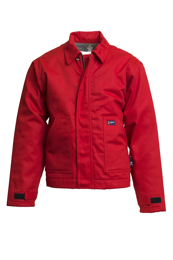 FR INSULATED JACKET 8.5oz. 100% Cotton PU Laminate Duck/ Lining: 12oz. Quilted Lining 46% Cotton 50% FR Non Woven Modacrylic 4% FR Polyester - JTFRWS9
