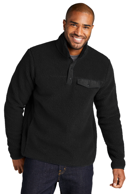 Port Authority® Camp Fleece Snap Pullover - SM-F140